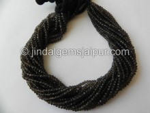 Smokey Faceted Roundelle Beads